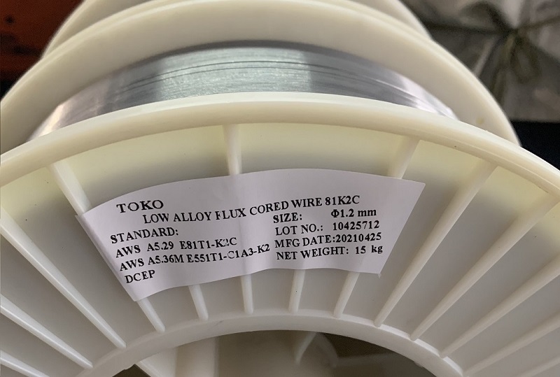 TOKO E81T1-K2C Flux-Cored Welding Wire